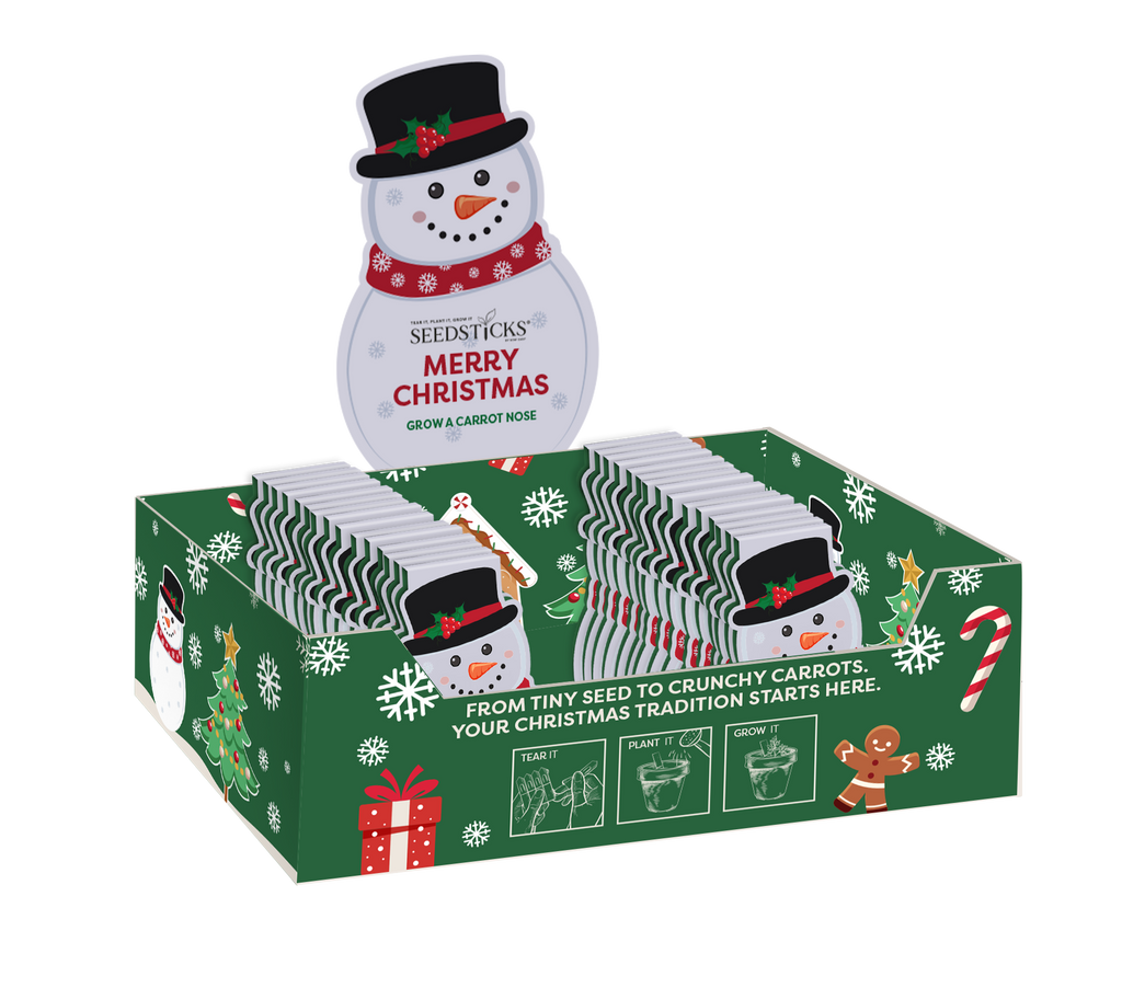 Snowman Seedsticks – product and growing image 3