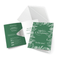 Merry Christmas Greeting Card Seedsticks - Green