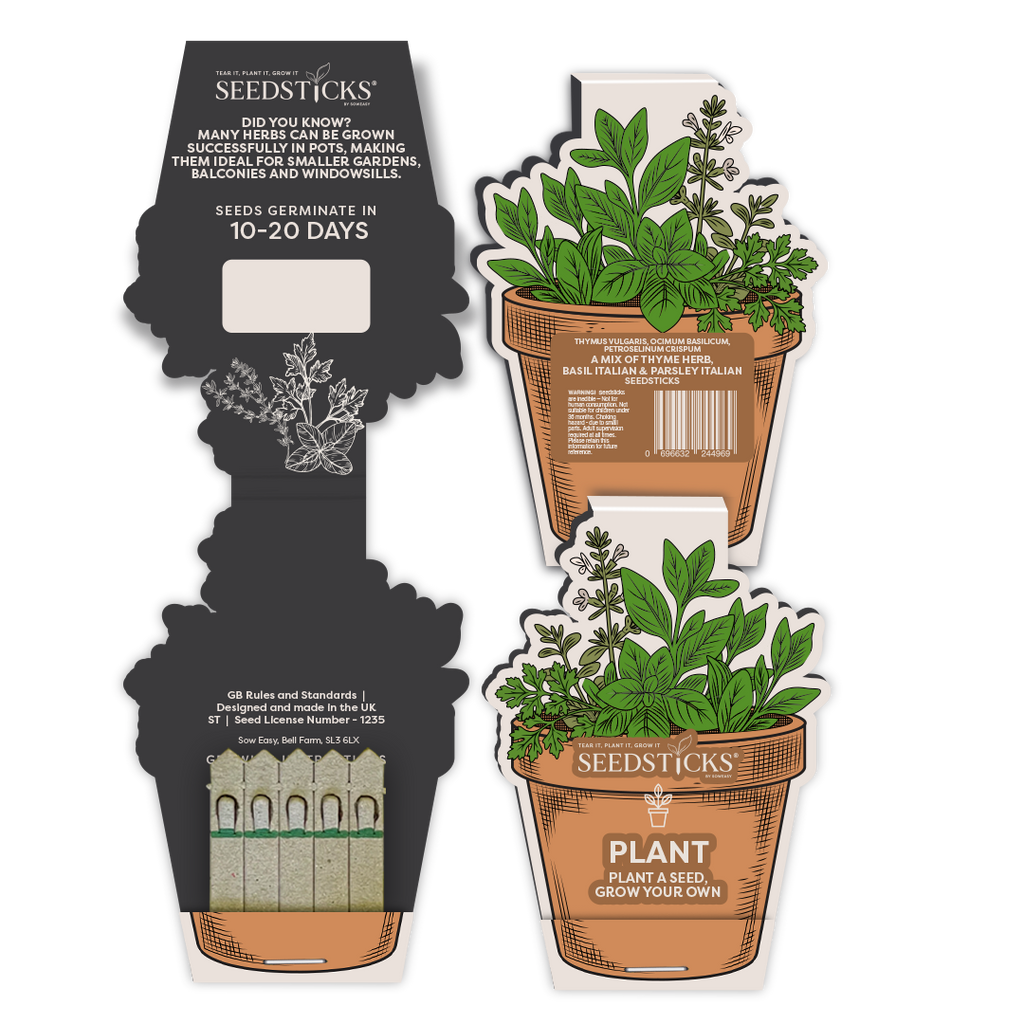 Plant Pot Seedsticks product pack