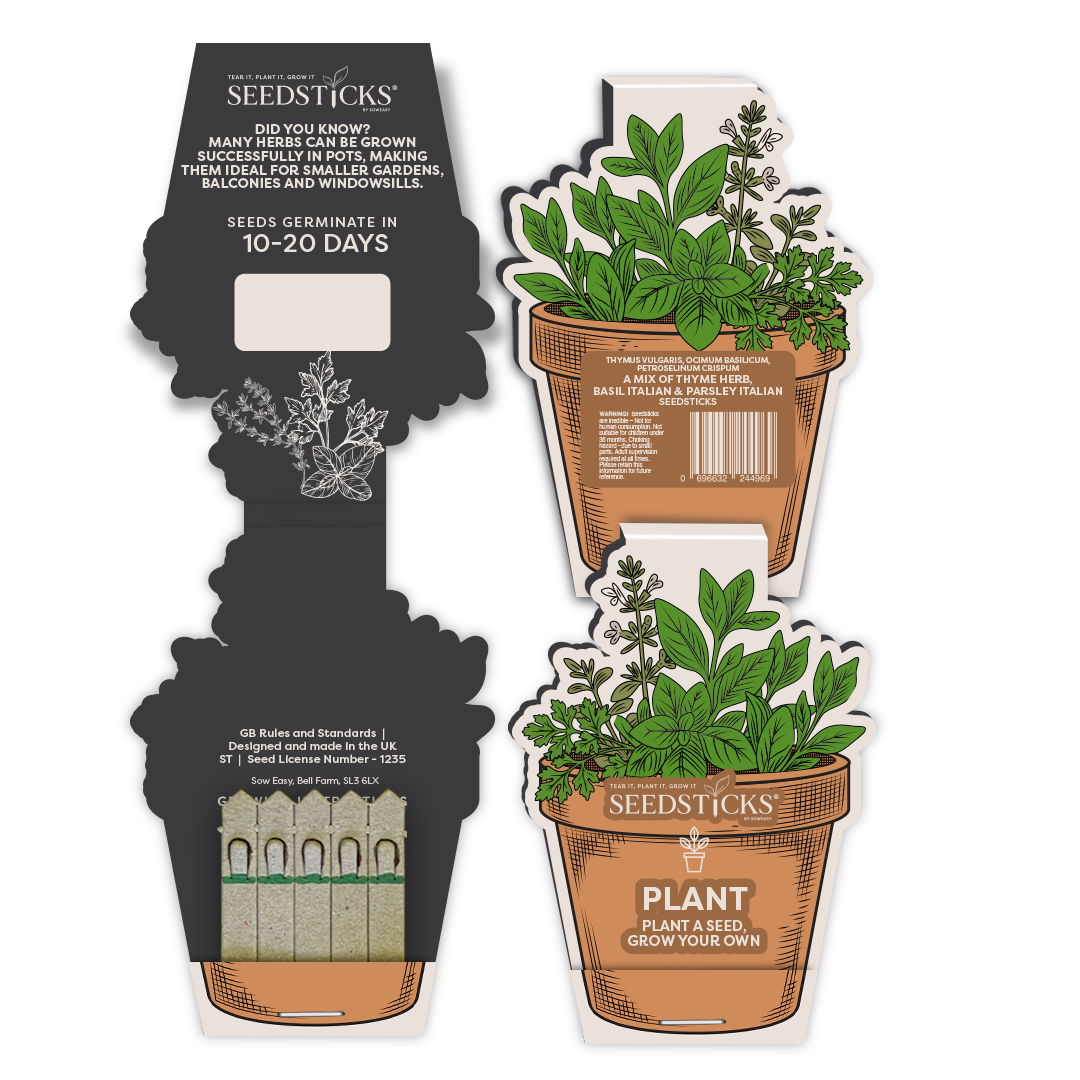 Plant Pot Seedsticks product pack