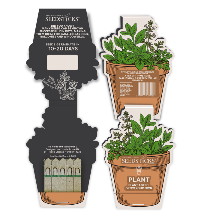 Plant Pot Seedsticks product pack
