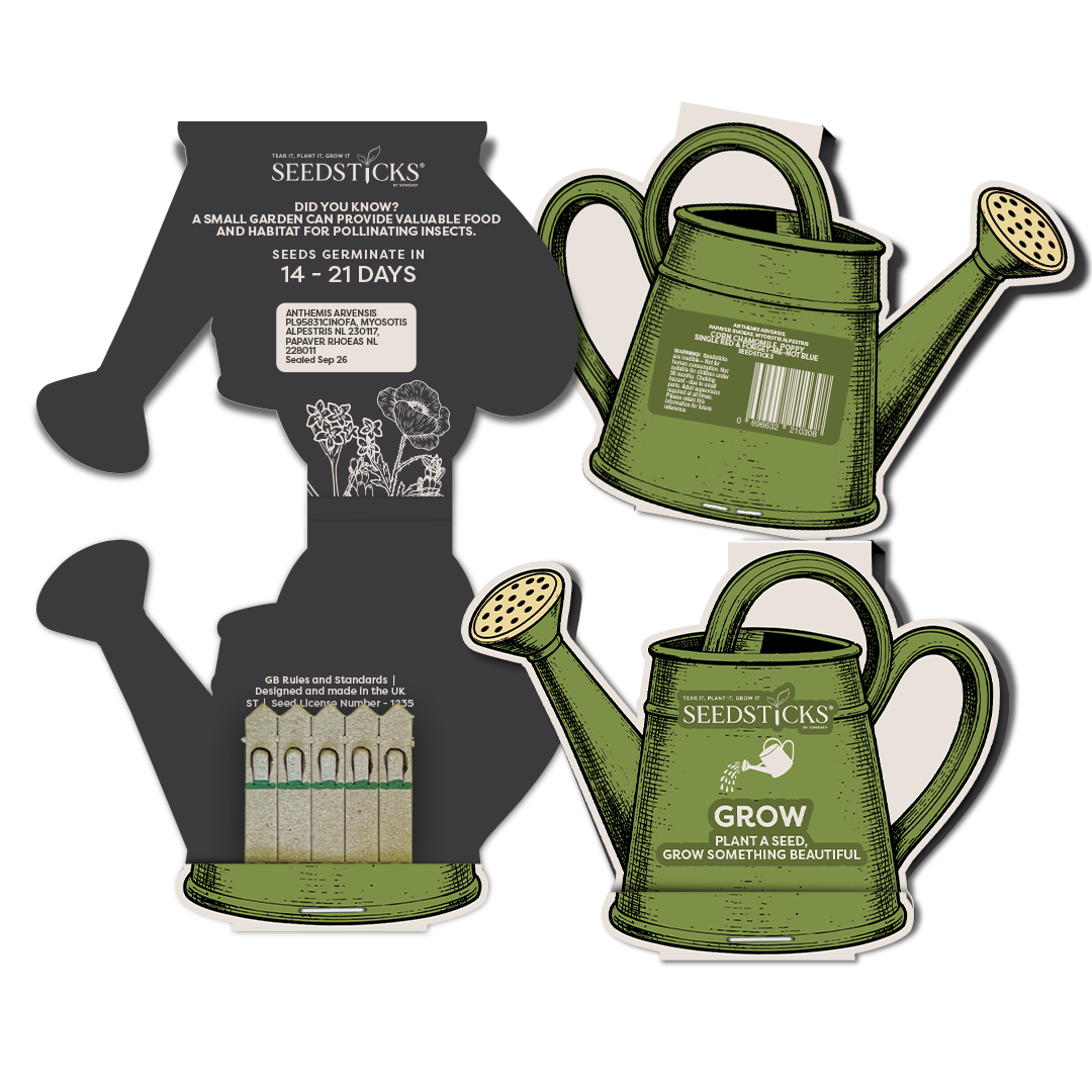 Watering Can Seedsticks product pack