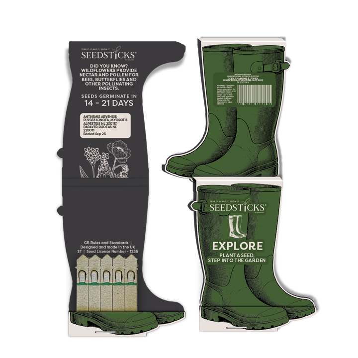 Wellington Boot Seedsticks product pack