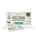 Grow Your Own Vegetables and Herbs box with open Seedsticks packs
