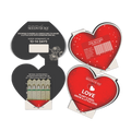 Heart-shaped Seedsticks pack shown open and closed