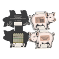 Open pig-shaped Seedsticks pack with wildflower planting sticks