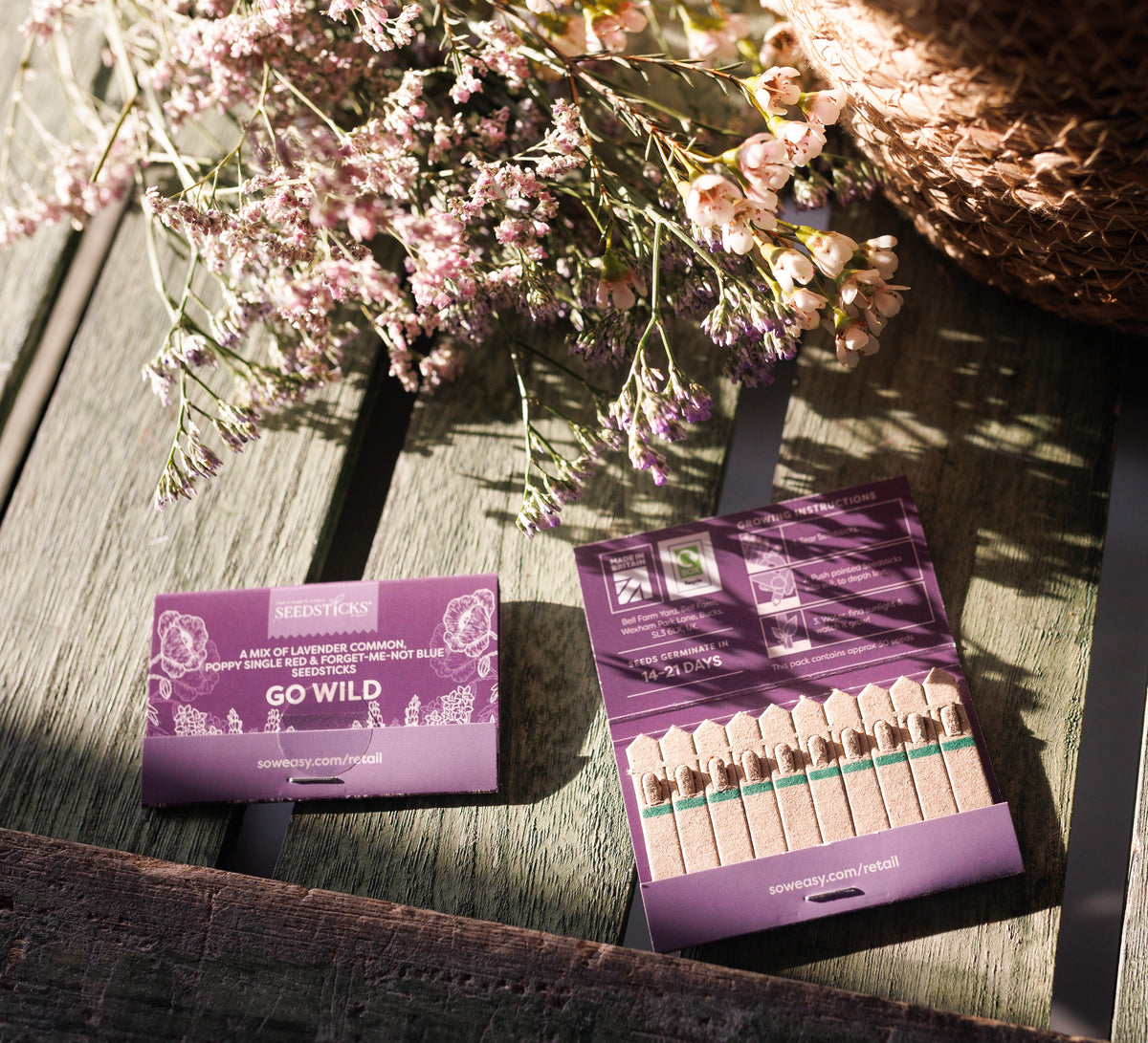 Go Wild Seedsticks wildflower growing gift
