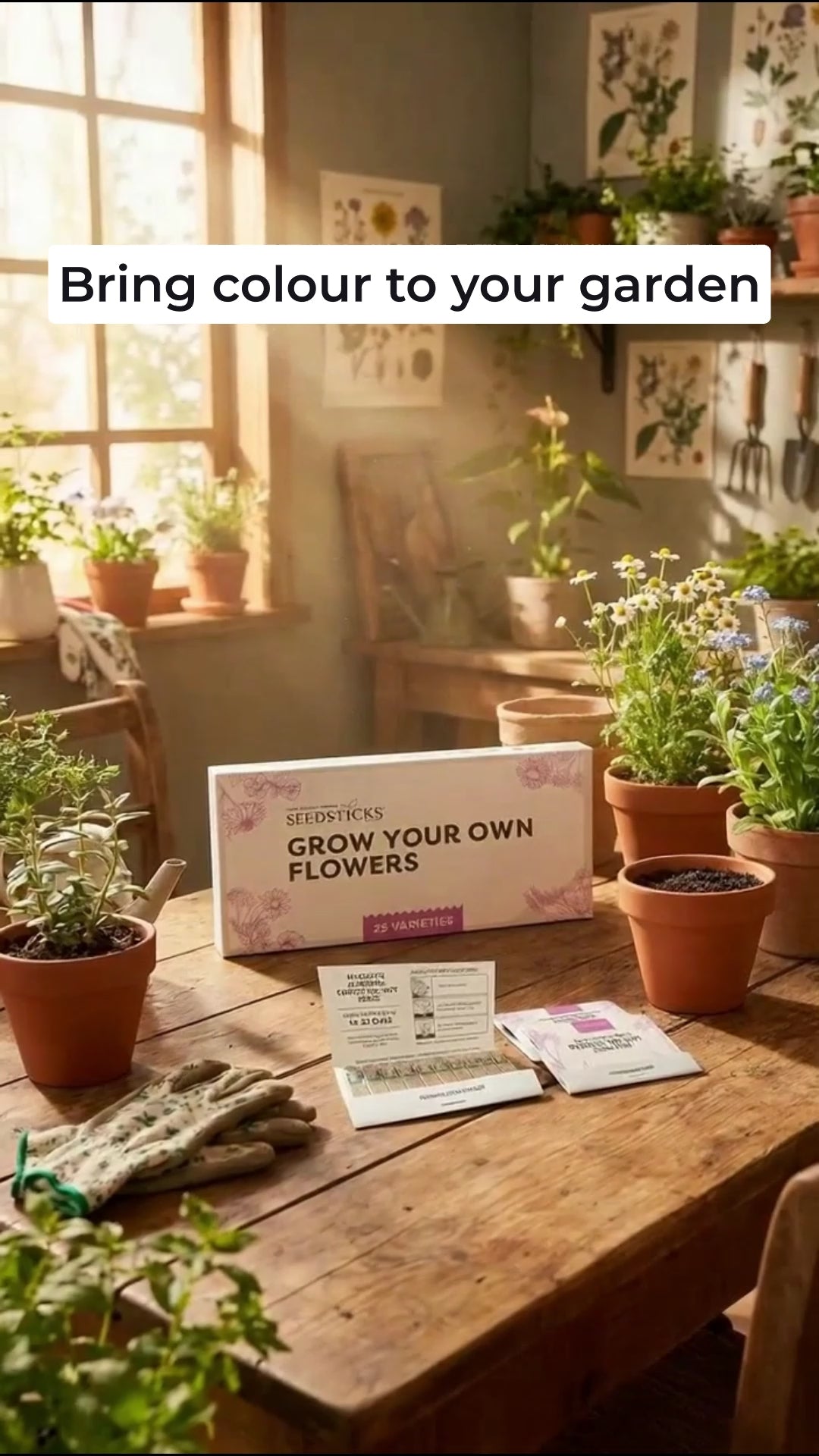 Grow Your Own Flowers Seedsticks lifestyle video
