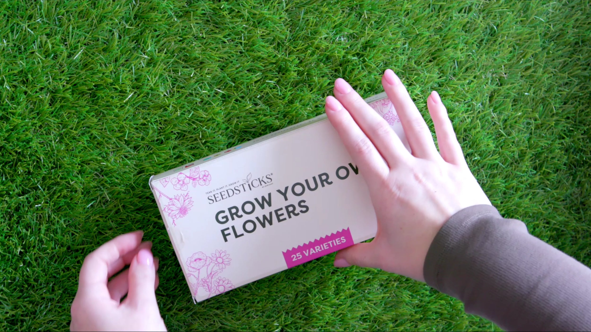 Grow Your Own Flowers unboxing demonstration