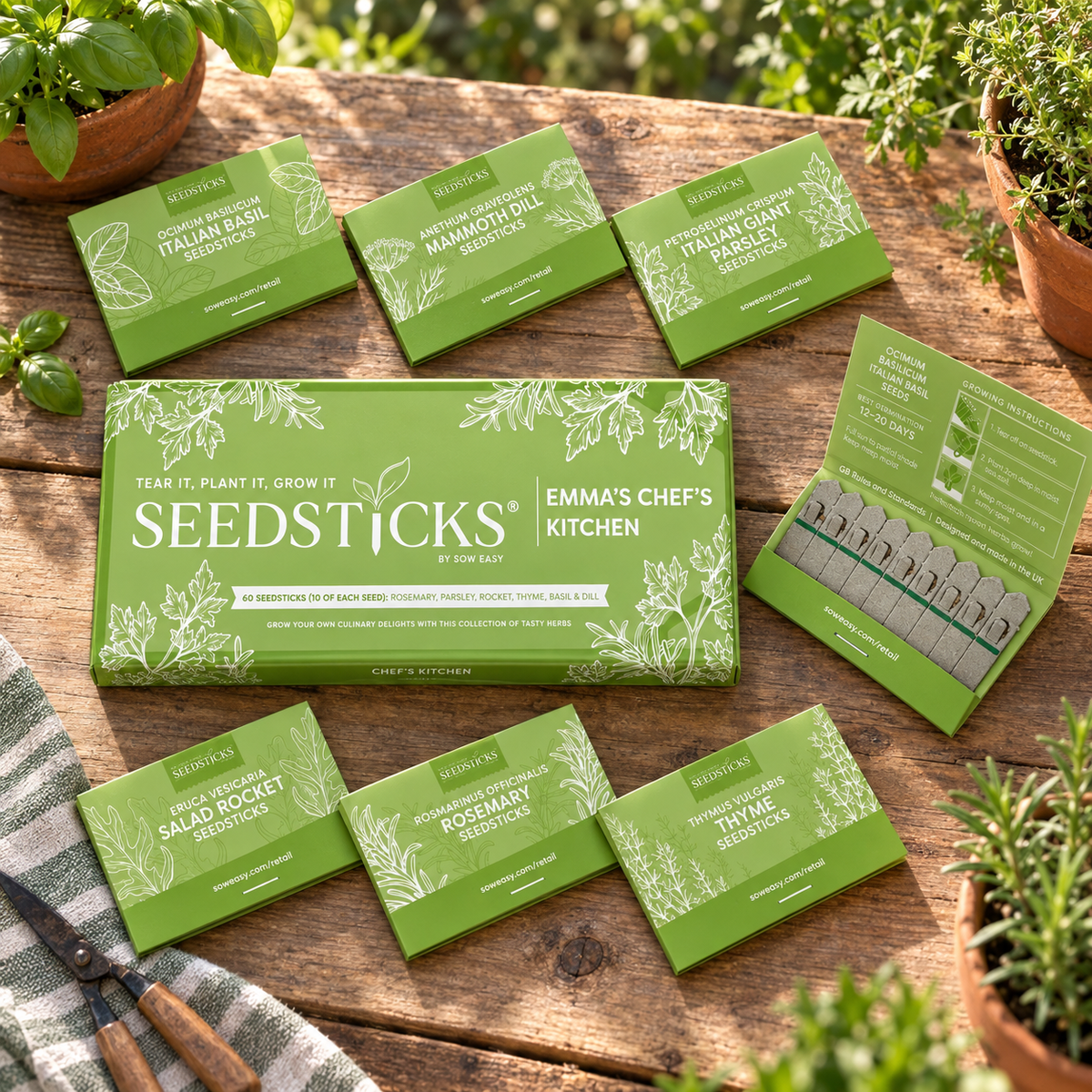 Chef's Kitchen Seedsticks Gift Bar lifestyle image