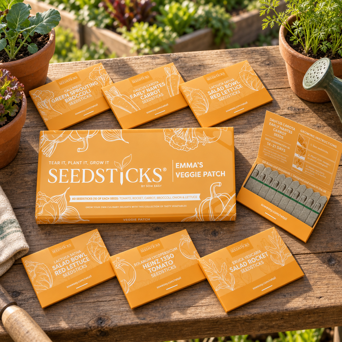 Veggie Patch Seedsticks Gift Bar lifestyle image