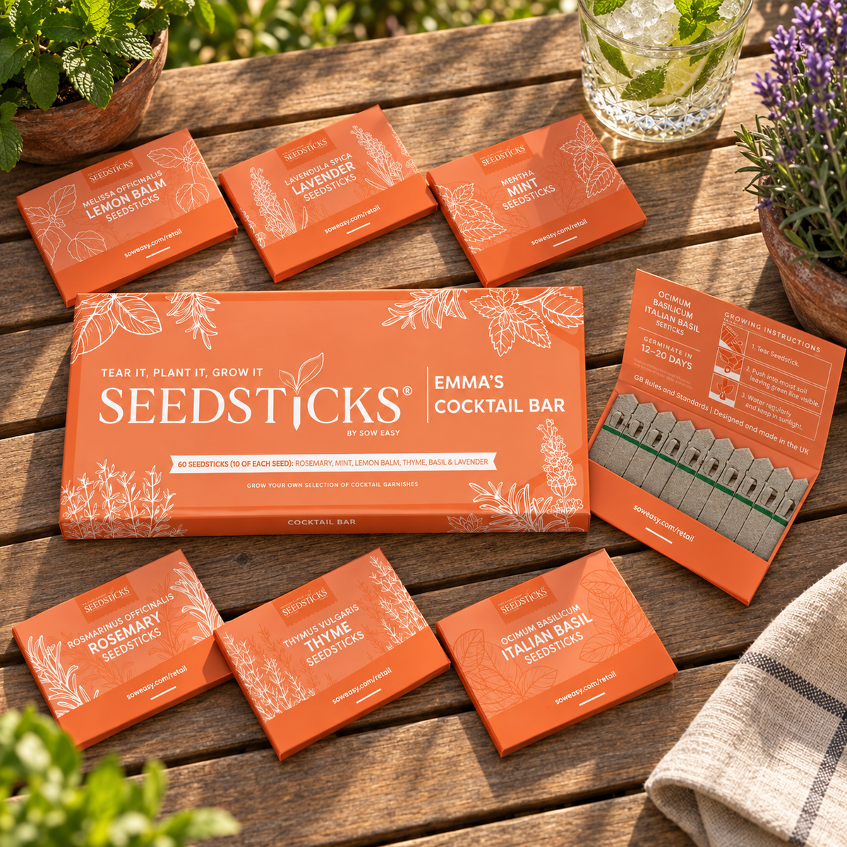 Cocktail Bar Seedsticks Gift Bar lifestyle image