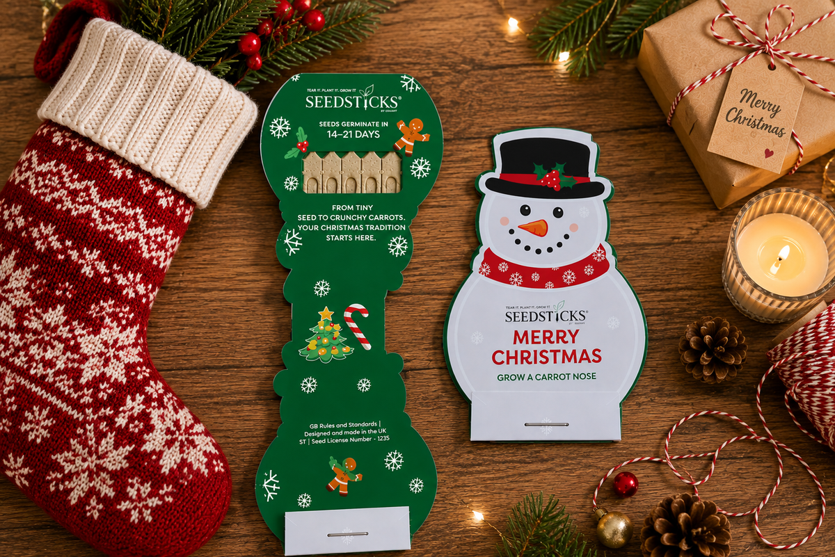 Christmas Snowman Seedsticks lifestyle scene