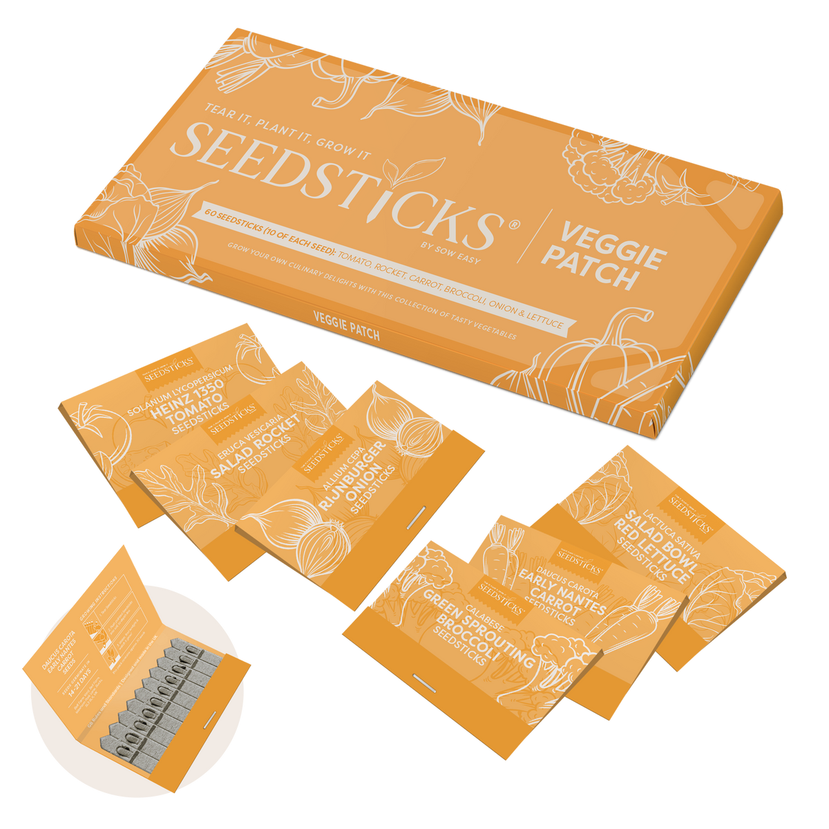 Veggie Patch Seedsticks trade Gift Bar
