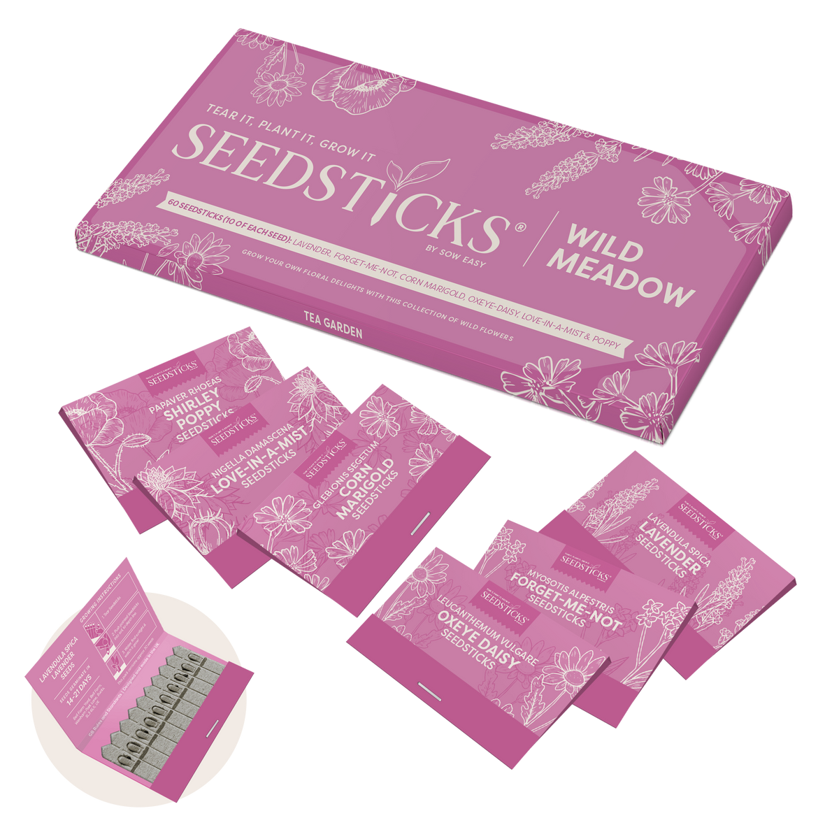 Wild Meadow Seedsticks trade Gift Bar